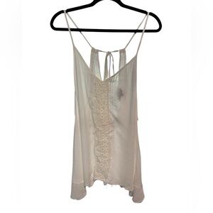 POL Cream Ruched Tie Back Camisole